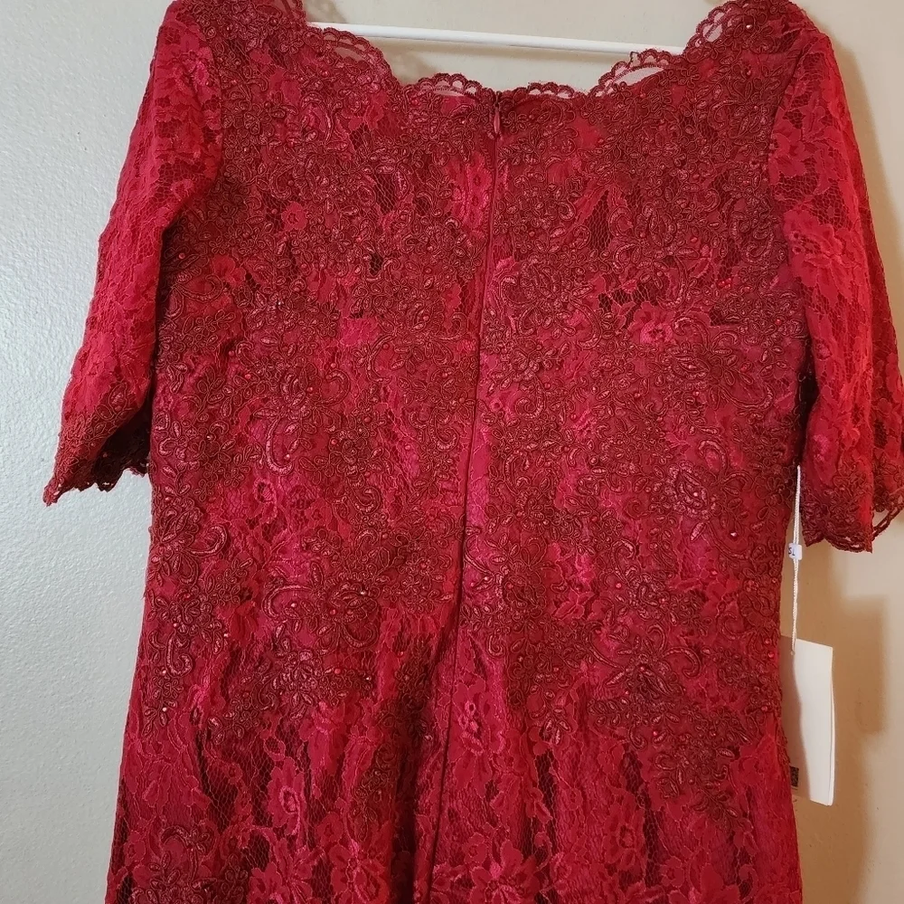 𝅺TS Couture Maxi Bridesmaids Dress - Red - - Picture 3 of 9